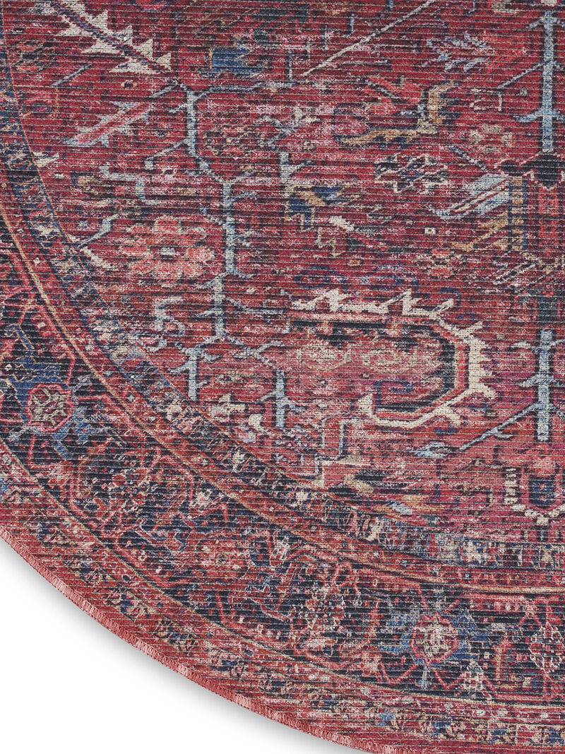 Machine Washable Series 1 SR102 Brick 7'10" x 9'10" Rug