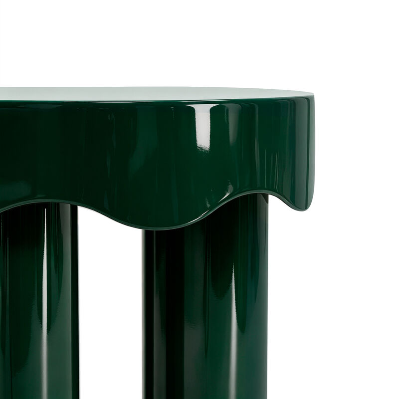 Casper Burgundy High Gloss Nesting Side Table Set image number 6