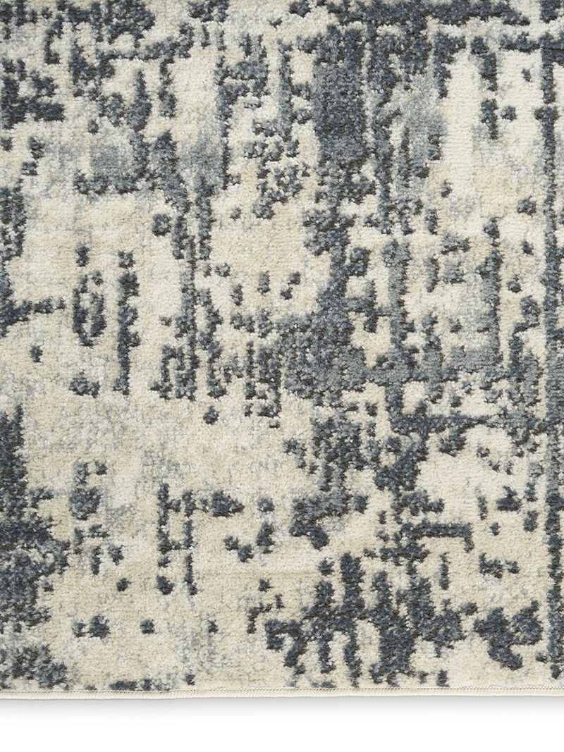 Quarry QUA17 Ivory/Gray 3'9" x 5'9" Rug