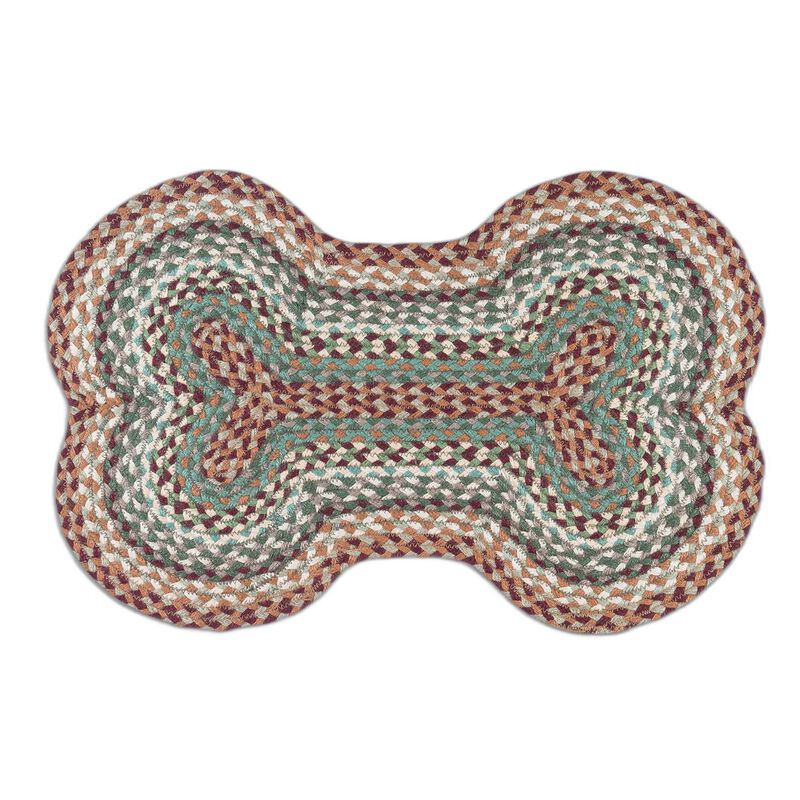 Earth Rugs Db-413 Buttermilk Cranberry Large Dog Bone 18 X 28 image number 0