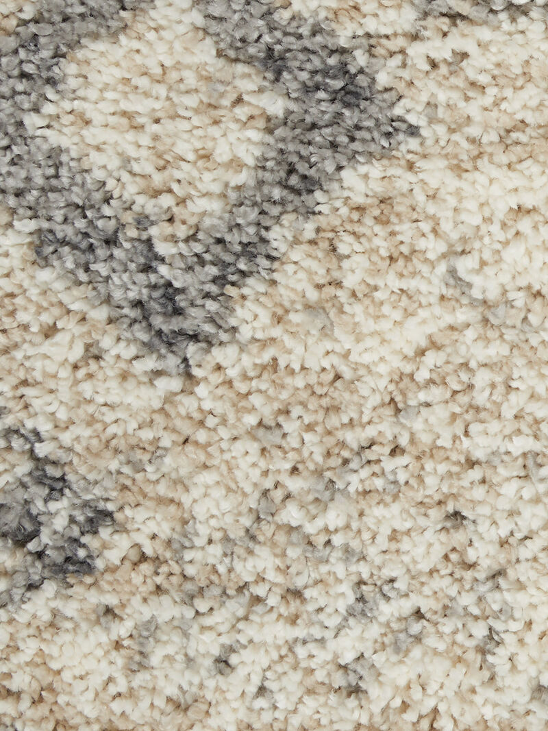 Oslo Shag OSL02 Ivory/Gray 4' x 6' Rug