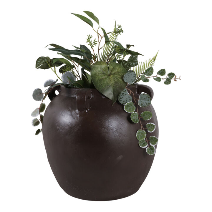 Textured Ecomix 4-Handle Vase