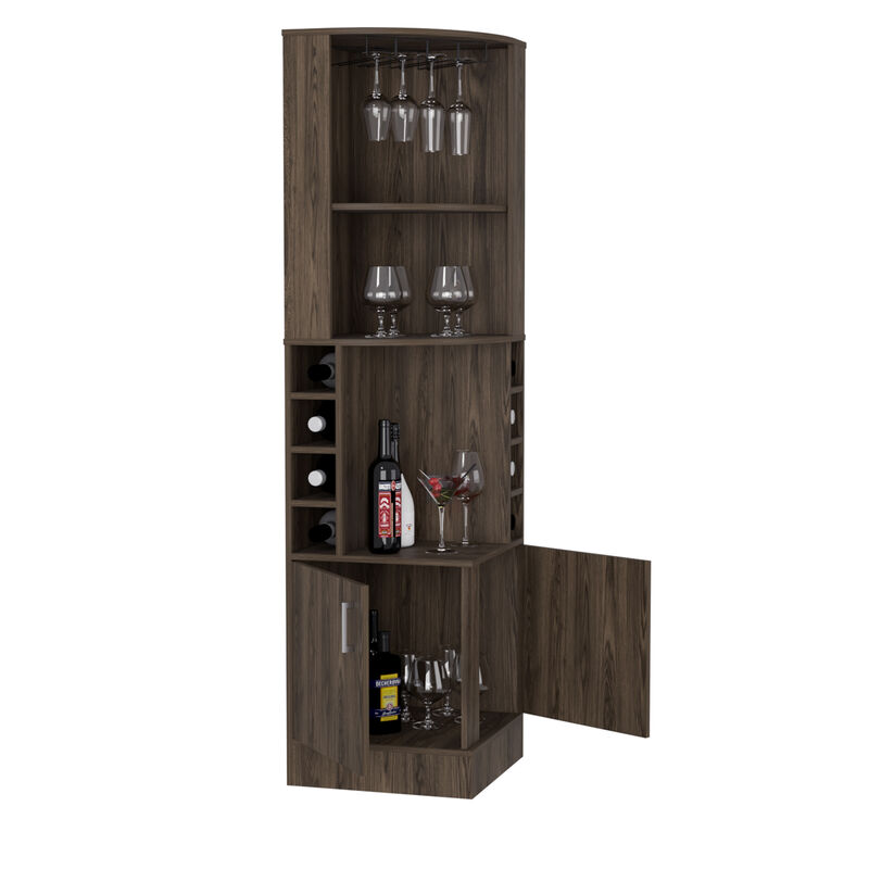 Bar Cabinet Papprika, Living Room, Dark Walnut