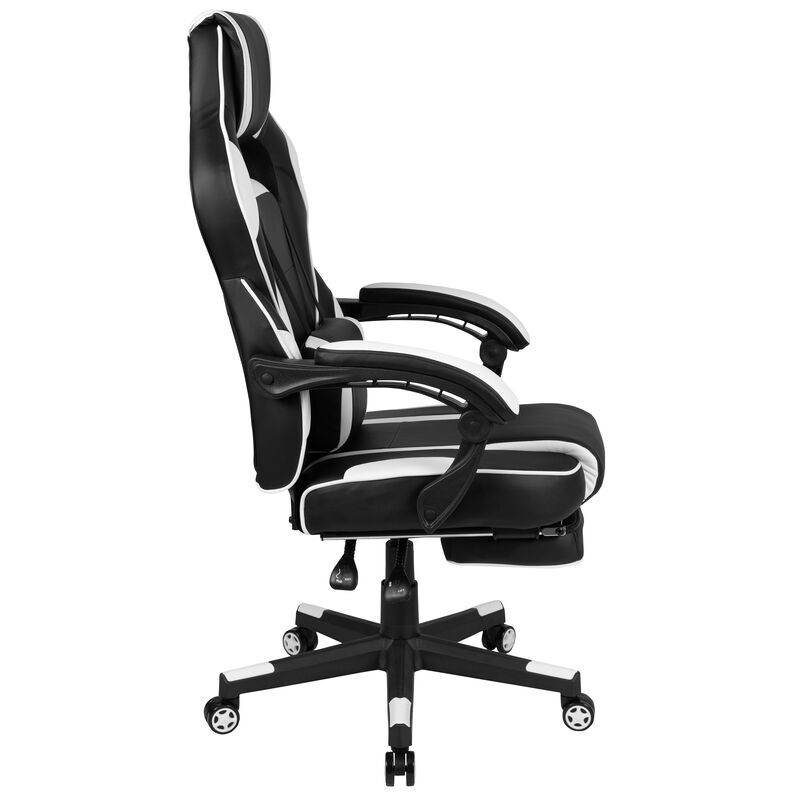 X40 Gaming Chair Racing Ergonomic Computer Chair with Fully Reclining Back/Arms, Slide-Out Footrest, Massaging Lumbar - / image number 8