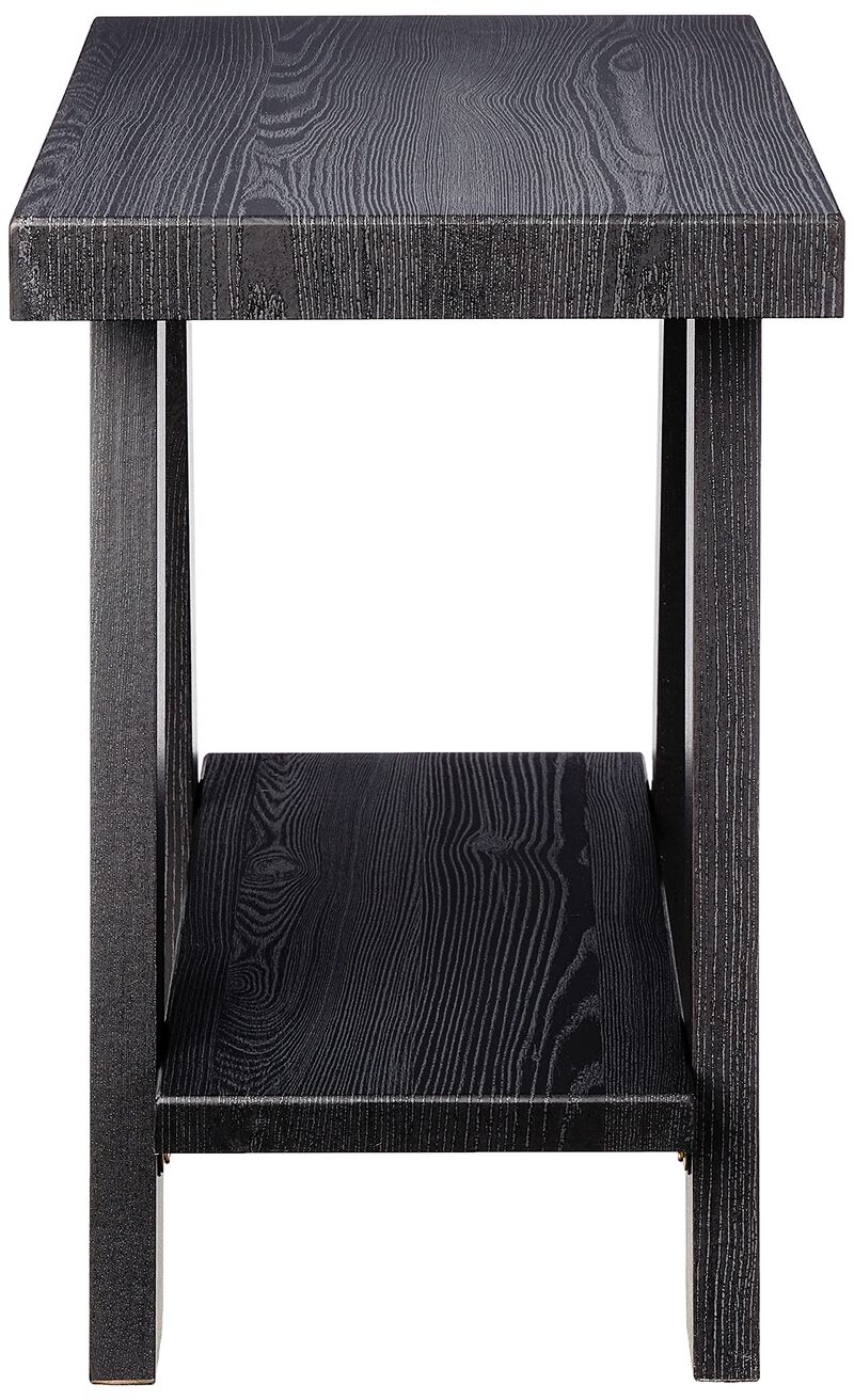Roundhill Furniture Athens Contemporary Wood Small End Table, Black