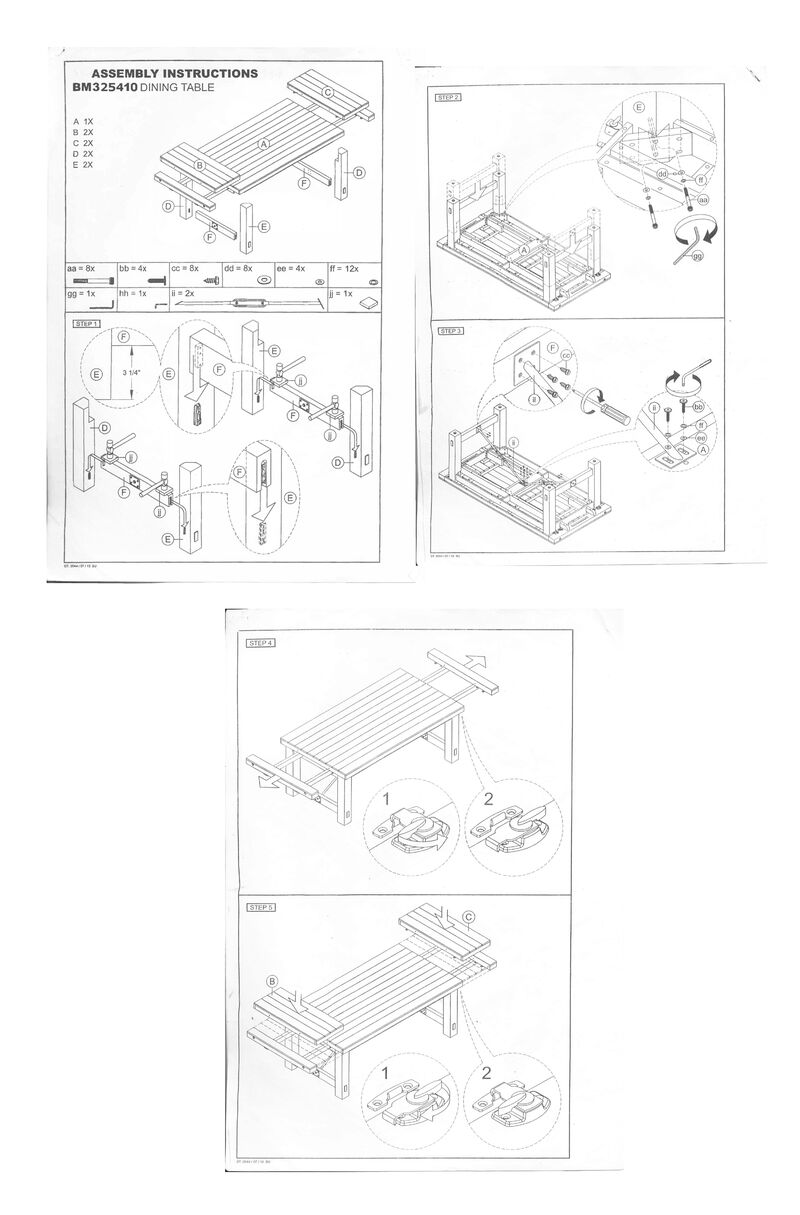 Rena Dining Table, 2 Extension Leaves, 86-122 Inch Black Mahogany Wood - Benzara