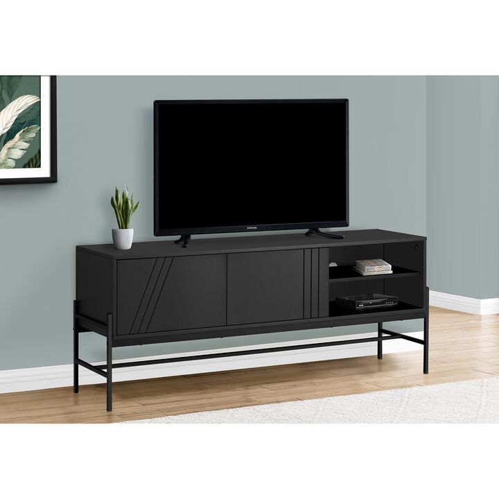 Monarch Specialties - Tv Stand, 60 Inch, Console, Media Entertainment Center, Storage Cabinet, Living Room, Bedroom, Contemporary, Modern