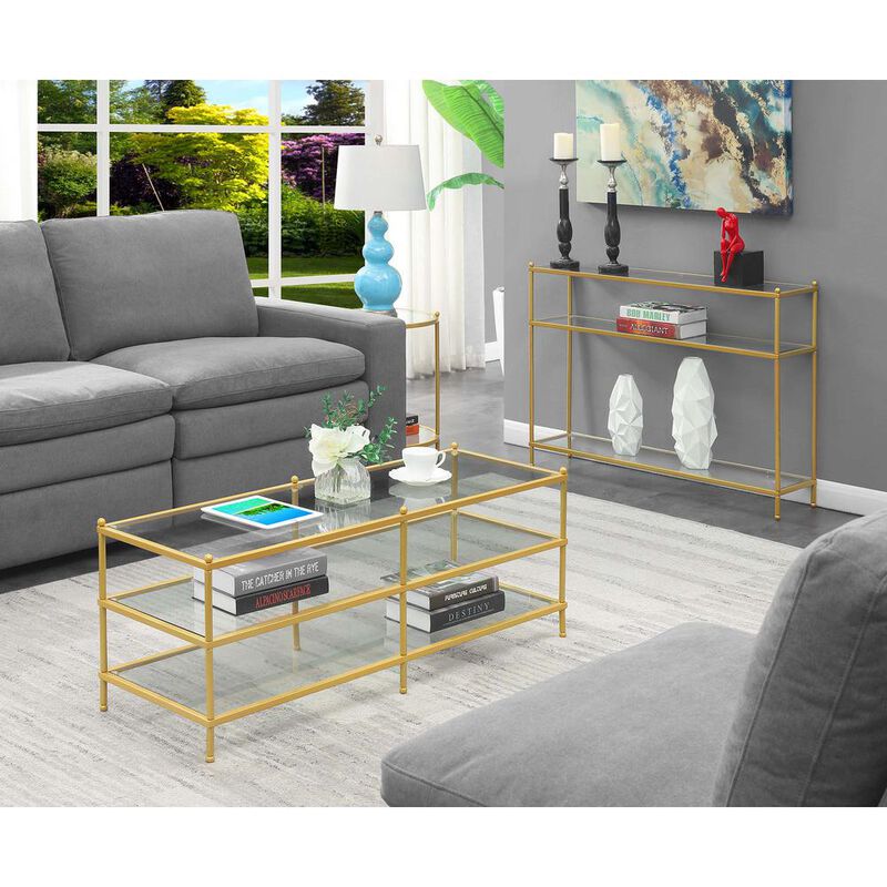 Convenience Concepts Royal Crest 3 Tier Coffee Table