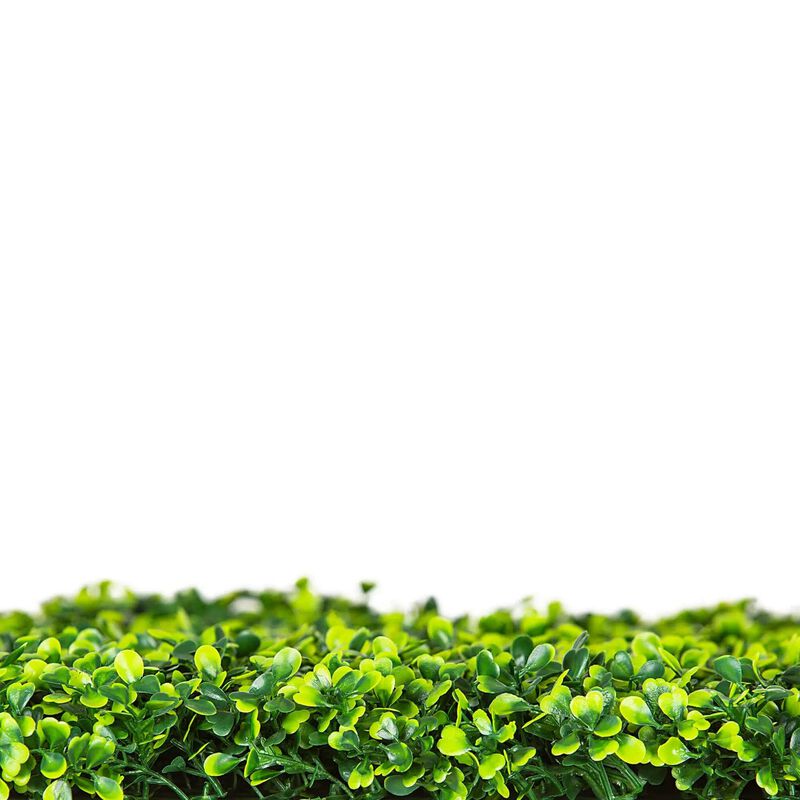 Premium Light Green Artificial Boxwood Hedge 30"L x 30"H Commercial Grade UV Resistant image number 2
