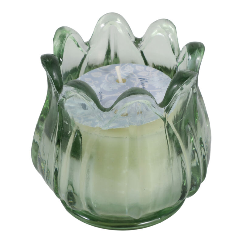 Gardenia Tulip Glass Candle image number 4