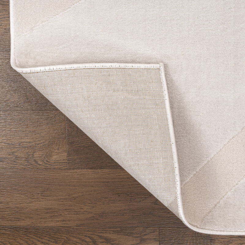 Aelius MidCentury Scandinavian Abstract Sun Two-Tone High-Low Area Rug