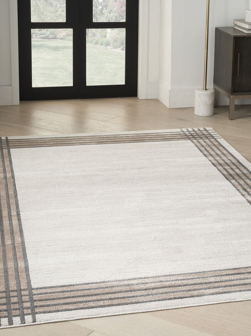 Desire DSR01 Ivory/Silver 3'11" x 5'11" Rug