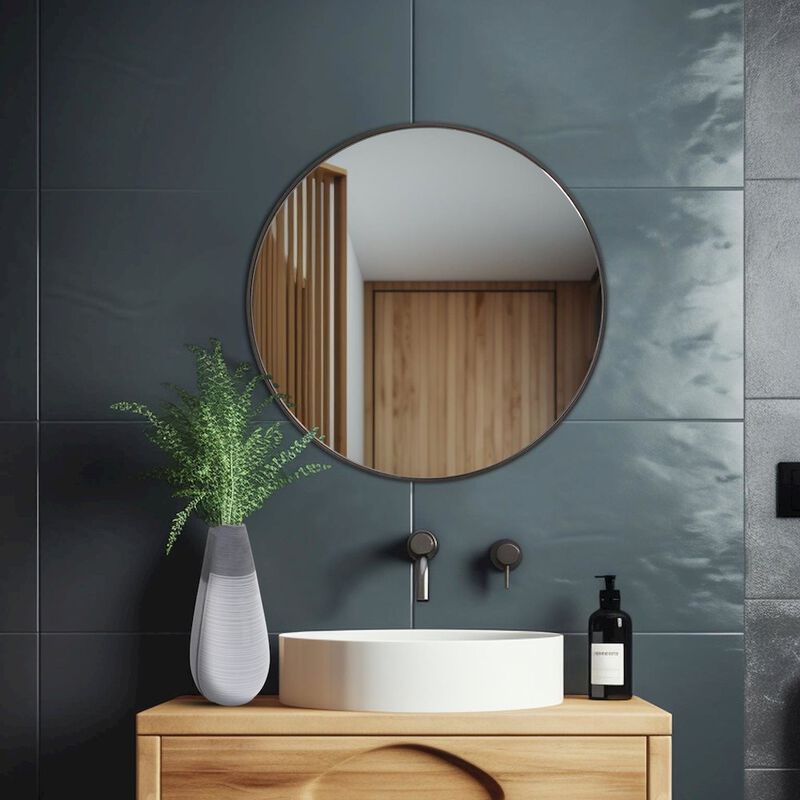 Howard Elliott Balducci Round Mirror- Small image number 8