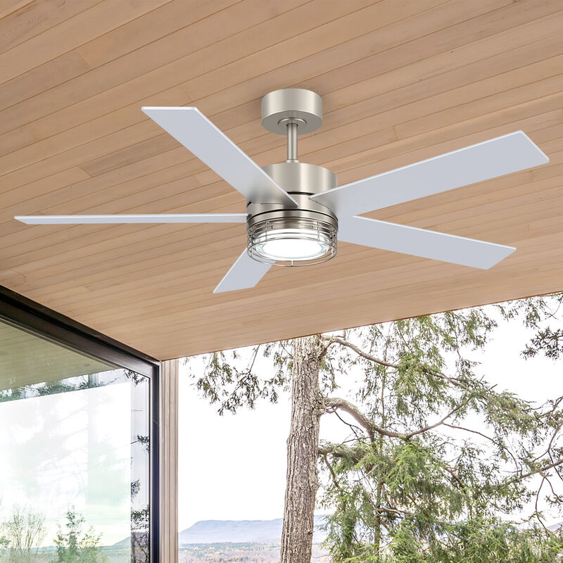 Breezary 52 In Dimmable LED Ceiling Fan with Light, 5 Plywood Blades, 3 CCT, Remote Control image number 7