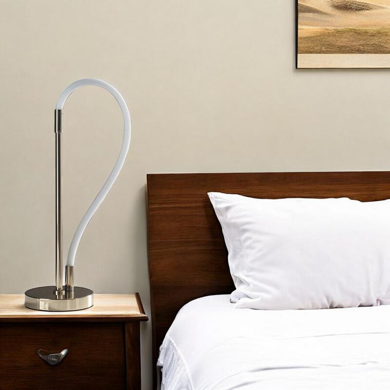Hivvago 21" Gold Bedside Led Table Lamp