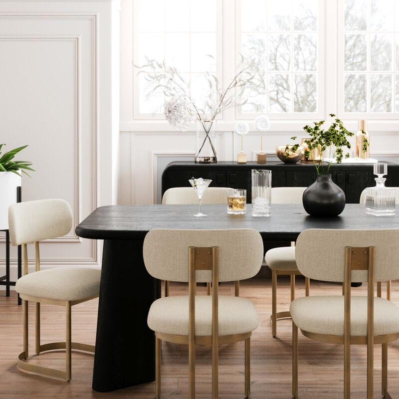 Laurel Dining Table - Charcoal