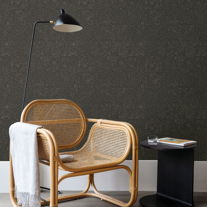 Flannery Espresso Animal Hide Wallpaper (Set of 2)