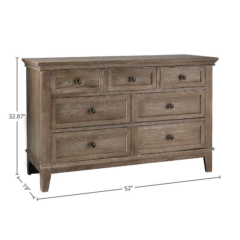 Westwood Design Leland 7-Drawer Dresser, Sandwash