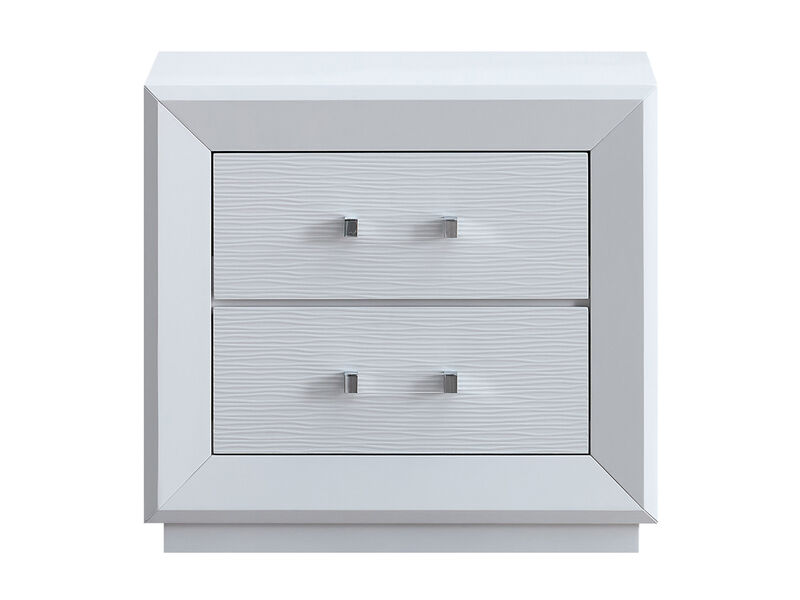 Mars White 2-Drawer 30 in. W Nightstand image number 0