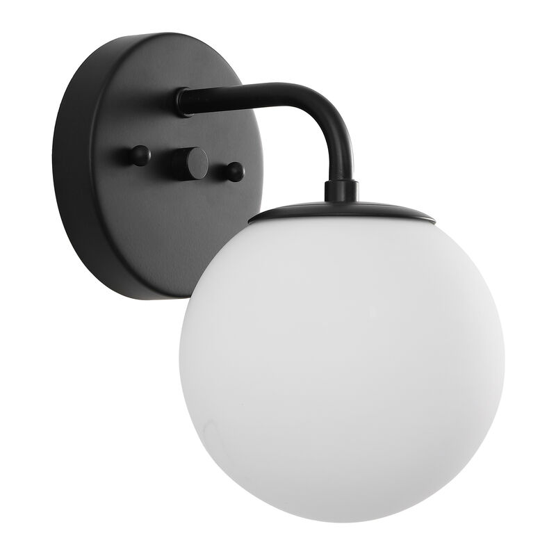 Louis Parisian Globe Metal/Frosted Glass Modern Contemporary LED Vanity Light