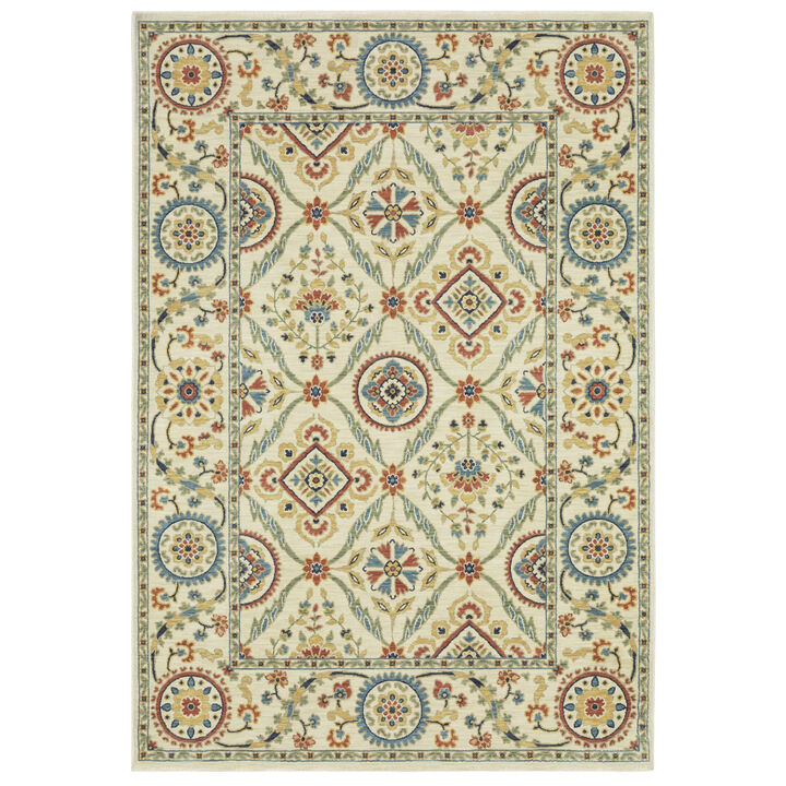 HomeRoots And Burnt Oriental Runner Rug With Fringe