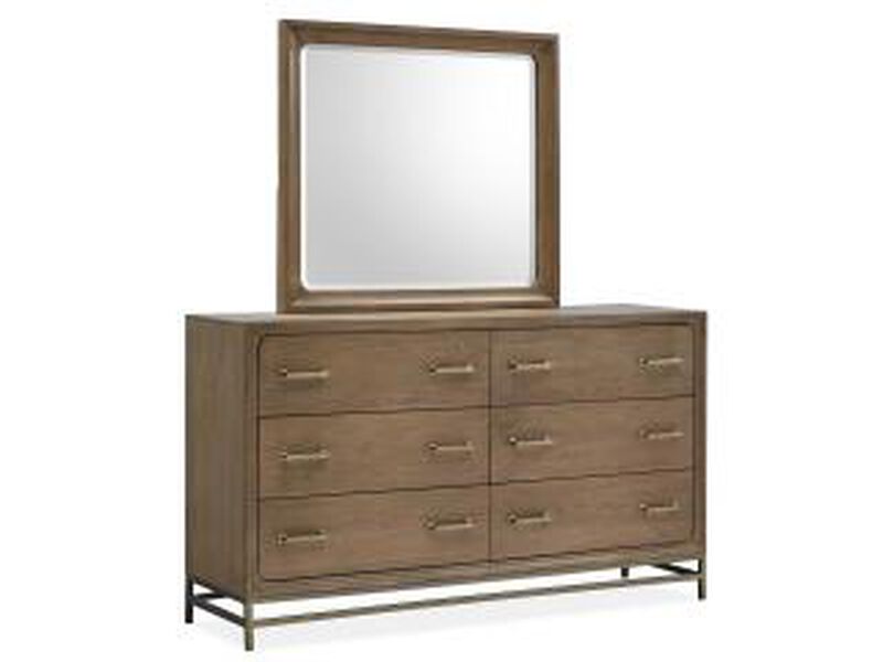 Lindon Double Drawer Dresser & Mirror