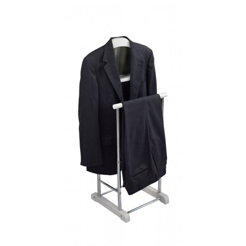 Proman Products Metal Frame Fuji Twin Men's Suit Valet Stand - Black