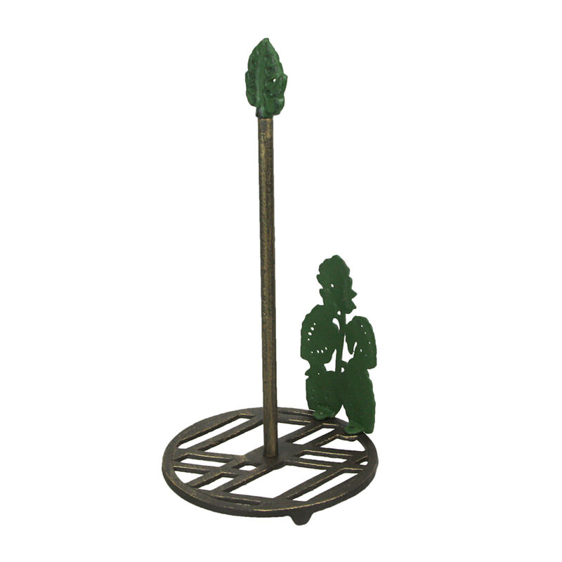 Cast Iron Monstera Leaf Paper Towel Holder Countertop Beach Themed Kitchen Decor image number 2