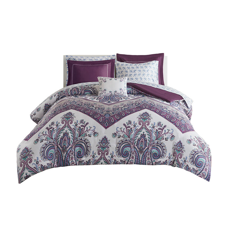 Gracie Mills Silvius Boho Complete Comforter Set with Bed Sheets