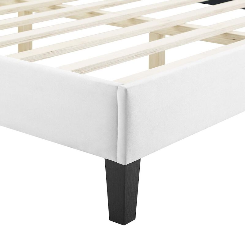 Peyton Performance Velvet Full Platform Bed image number 6