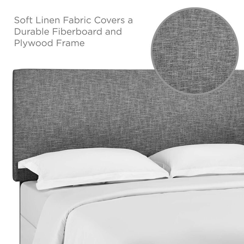 Modway - Taylor Full / Queen Upholstered Linen Fabric Headboard image number 5