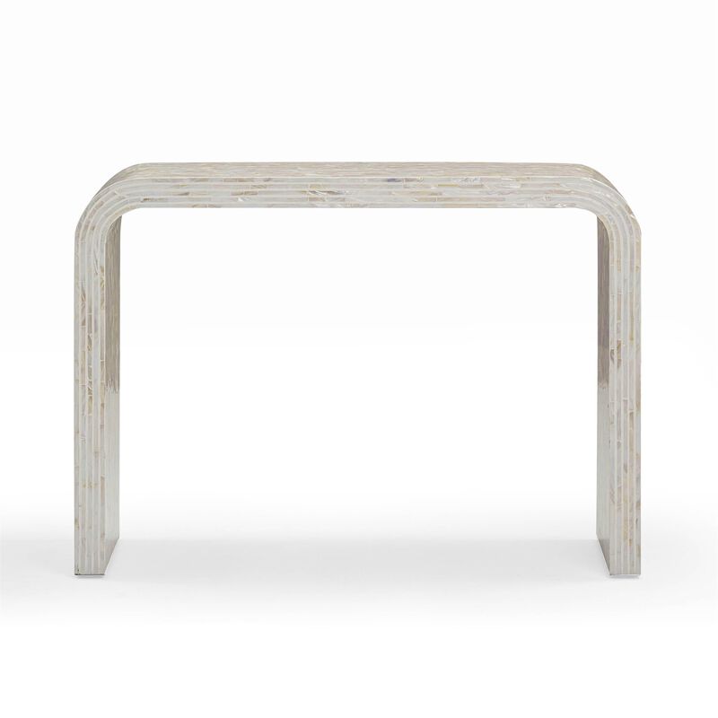 Tov Furniture Opus Cream Capiz Shell Console Table image number 3