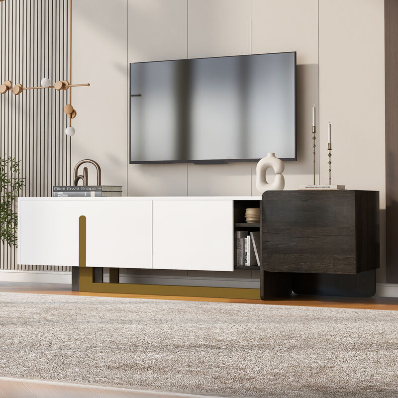 Merax Luxury Modern TV Cabinet with Ample Storage