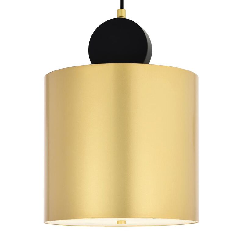 Saleen LED Mini Pendant With Sun Gold & Black Finish