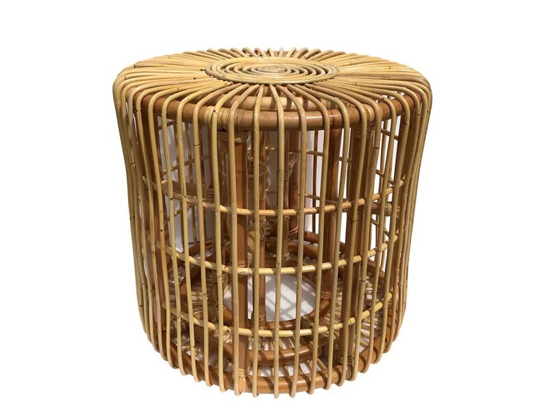 Rattan Cylinder Table