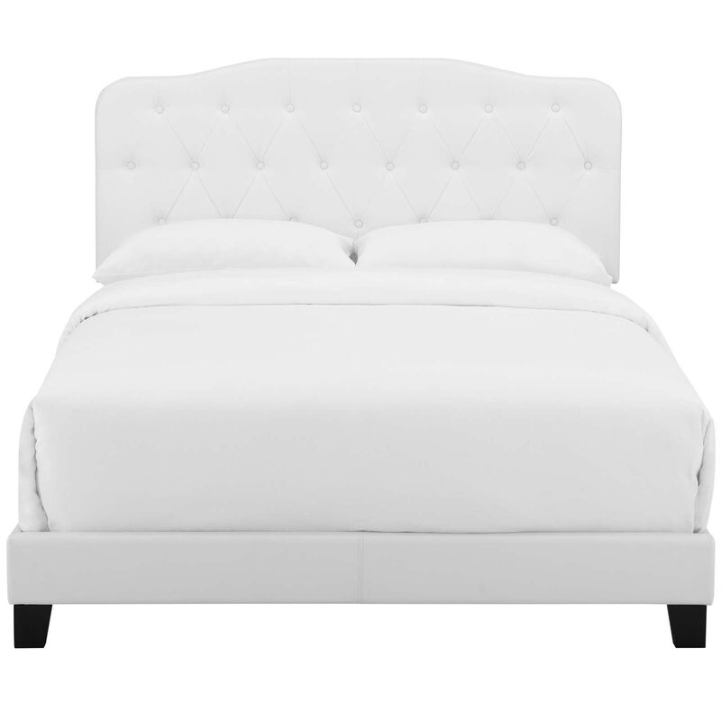 Modway - Amelia King Faux Leather Bed White