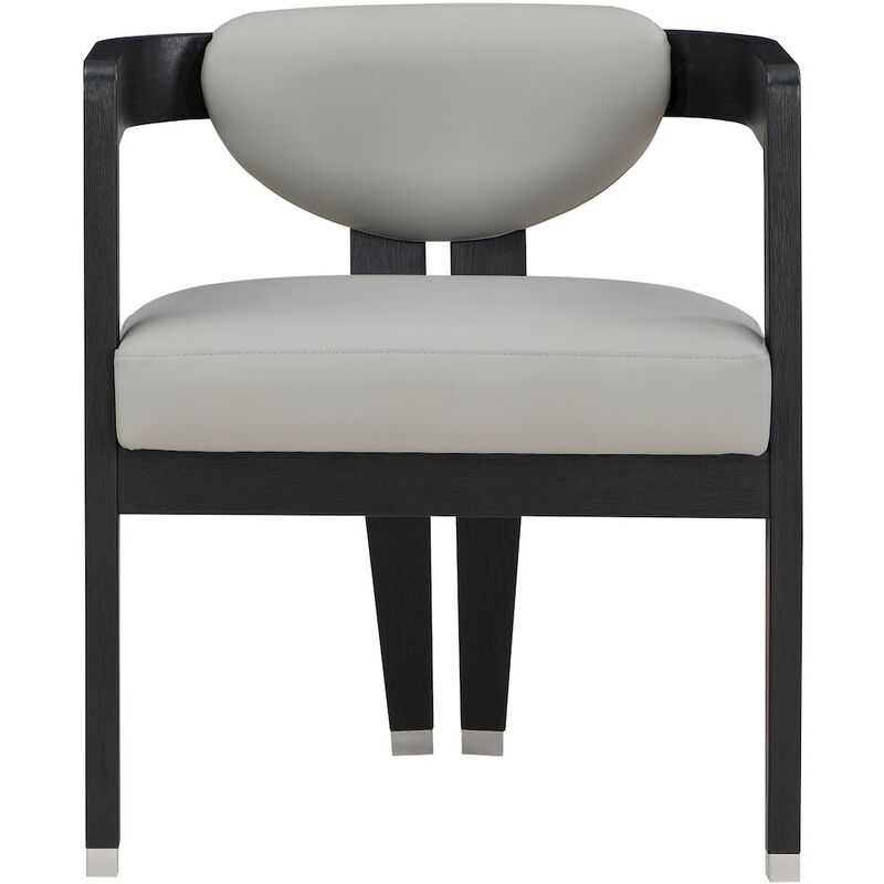 Meridian Furniture Carlyle Grey Vegan Leather Dining Chair
