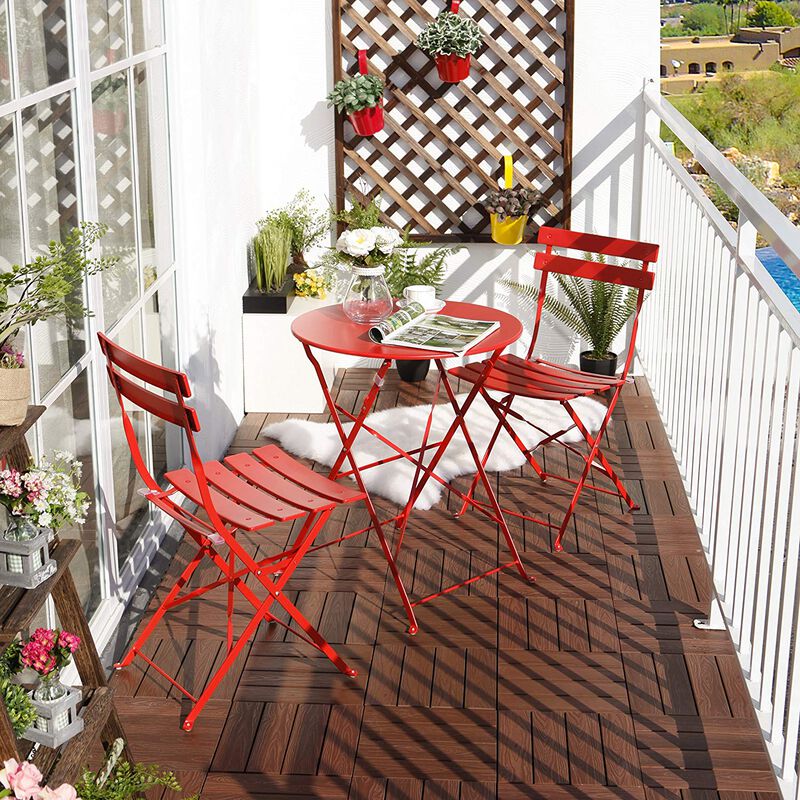MONDAWE 3-Piece All-Weather Bistro Set - Perfect for Outdoor Dining and Relaxation
