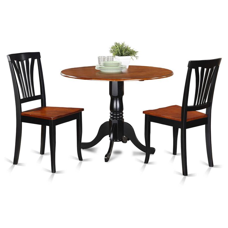 3 Pc Kitchen nook Dining set-Kitchen Table and 2 Kitchen Chairs