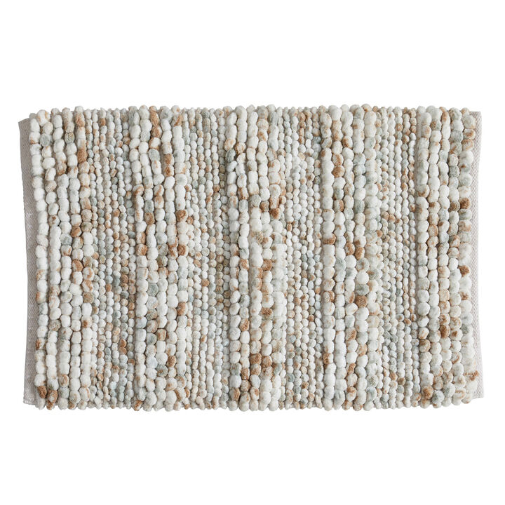 Market & Place Microfiber Textured Plush Bath Rug