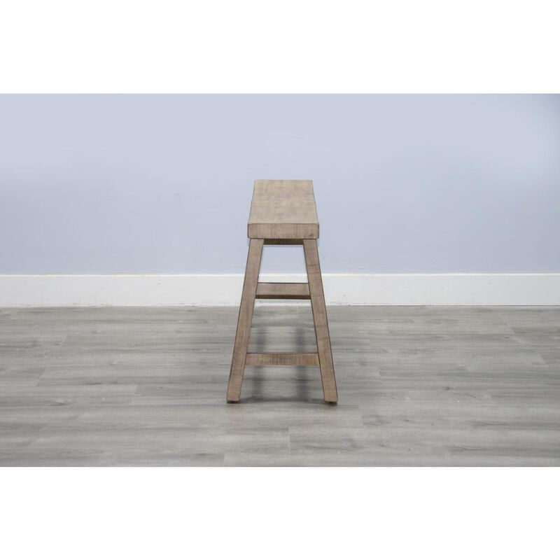 Sunny Designs Beach Pebble Counter Bench, Wood Seat