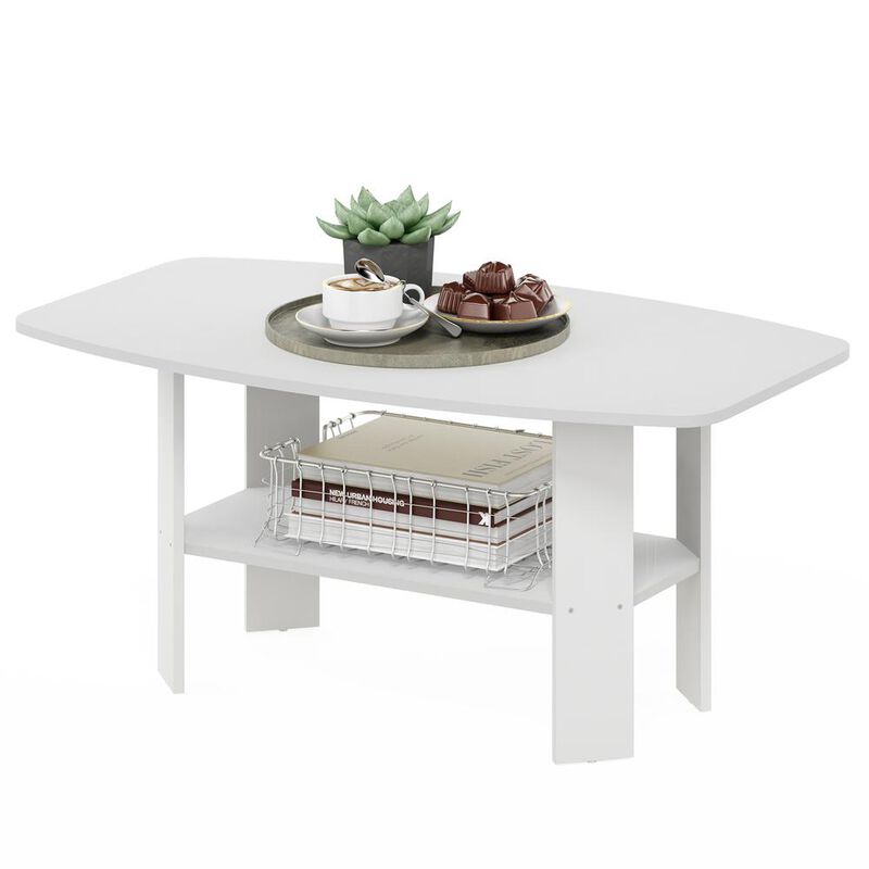 Furinno Simple Design Coffee Table, White
