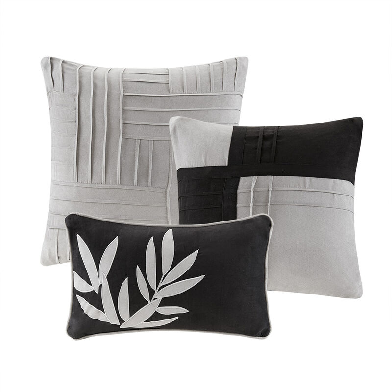 Gracie Mills Beatriz 7-Piece Microsuede Comforter Set