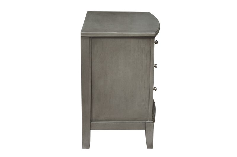 Streamdale Gray Birch Nightstand with 3 Drawers