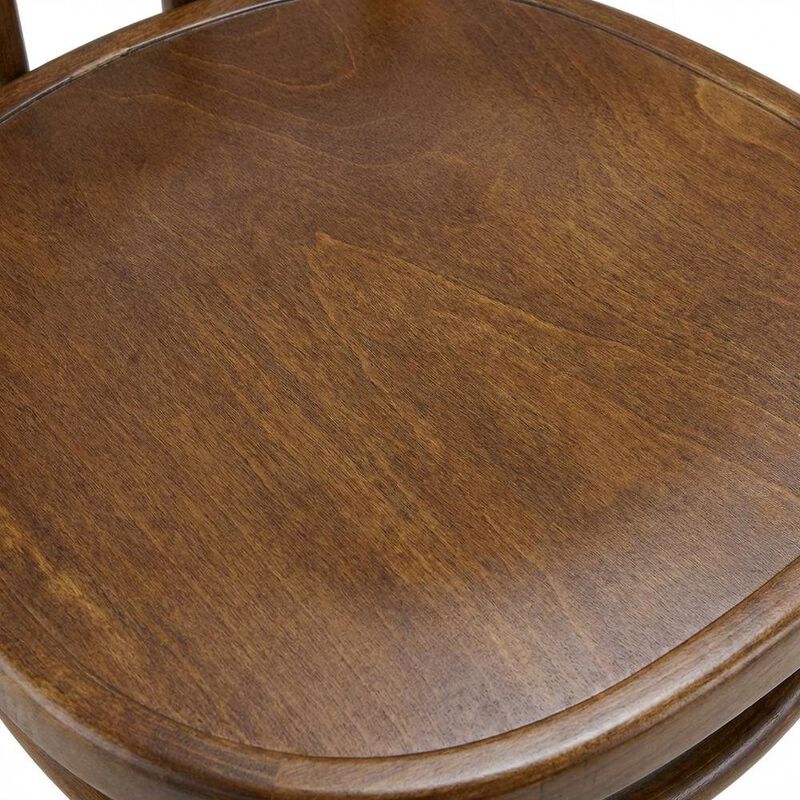 Wood Dining Side Chair with Padded Backrest and Compact Design image number 5