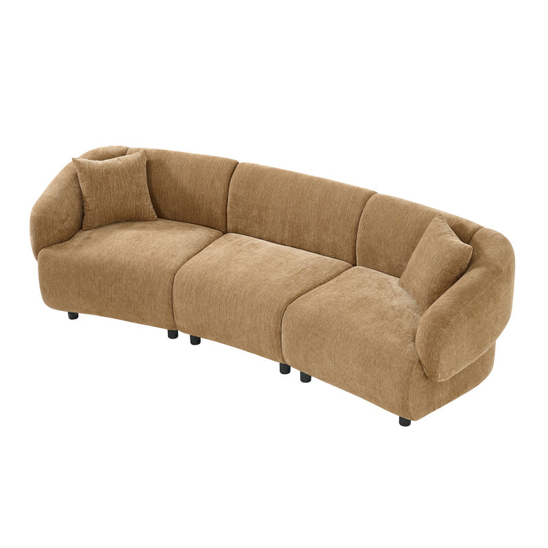 Jopras Curved 3-Seater Sofa image number 5