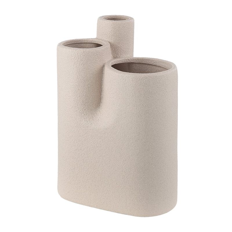 Renwil Fontaine Vase In Cream Color