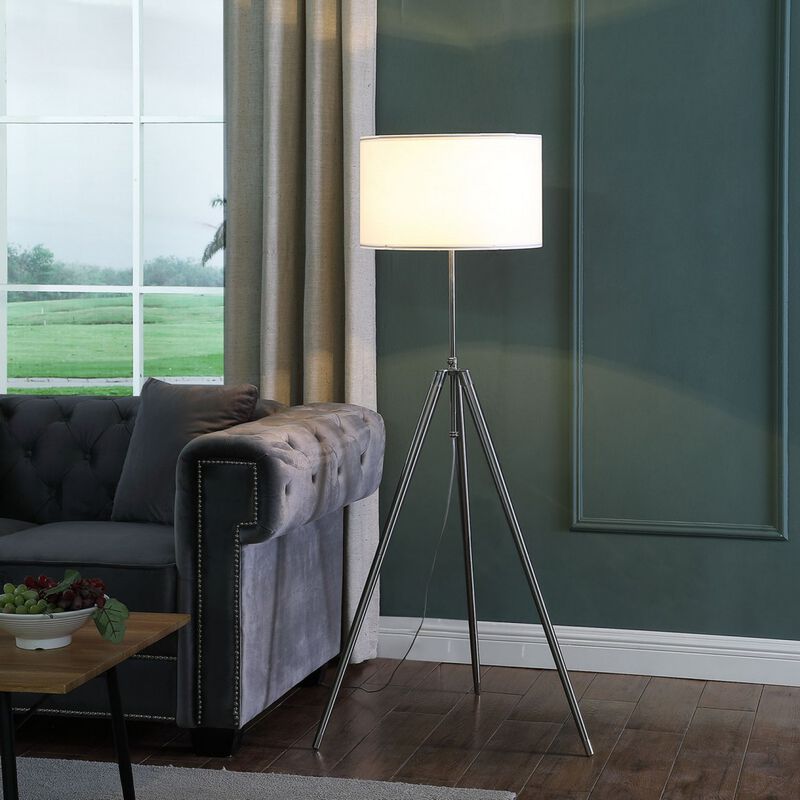 Streamdale Sleek Tripod Floor Lamp (47''-64'') in Chrome image number 3