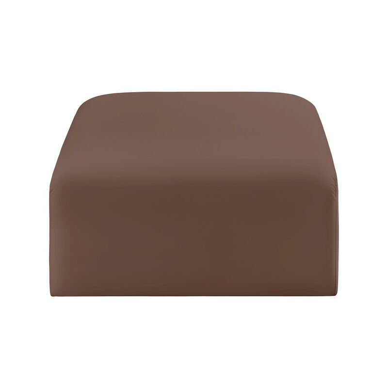 Meridian Furniture Arc Vegan Leather Ottoman