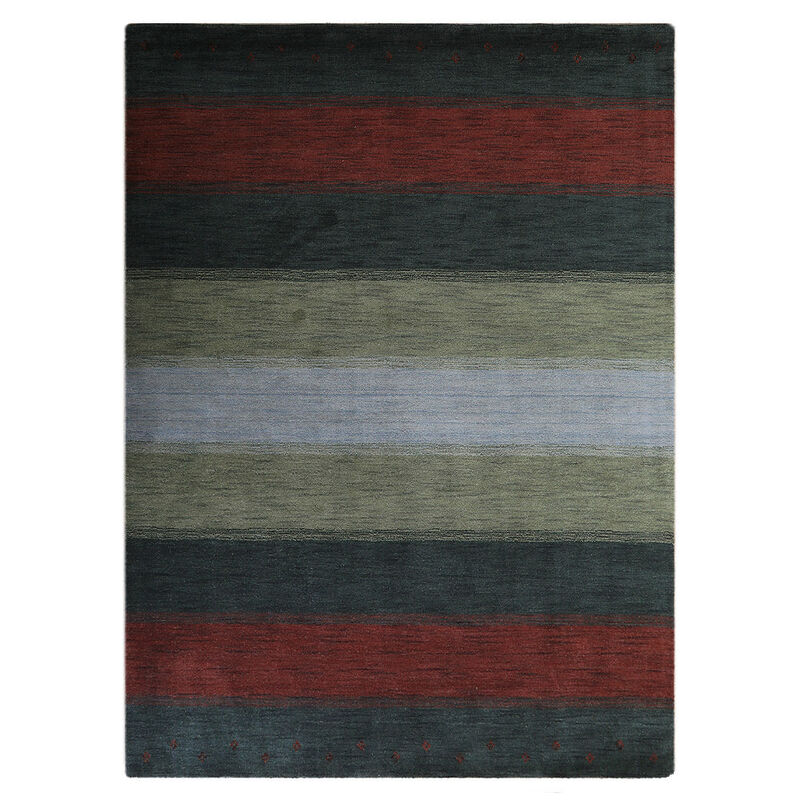 RUGSOTIC CARPETS HAND KNOTTED LOOM WOOL ECO-FRIENDLY AREA RUGS  - Rectangle, Contemporary Modern Design, High Pile Handmade Anti Skid Rugs for Living Room (L00A98) image number 0